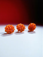 Thumbnail for Inhanns Rangmani Crystal Duo – Adjustable Ring + Statement Earrings Set - Orange - Distacart