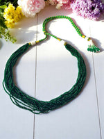 Thumbnail for Inhanns Crystal Beads Luxe Edition – Multi-Layered Necklace - Dark Green - Distacart