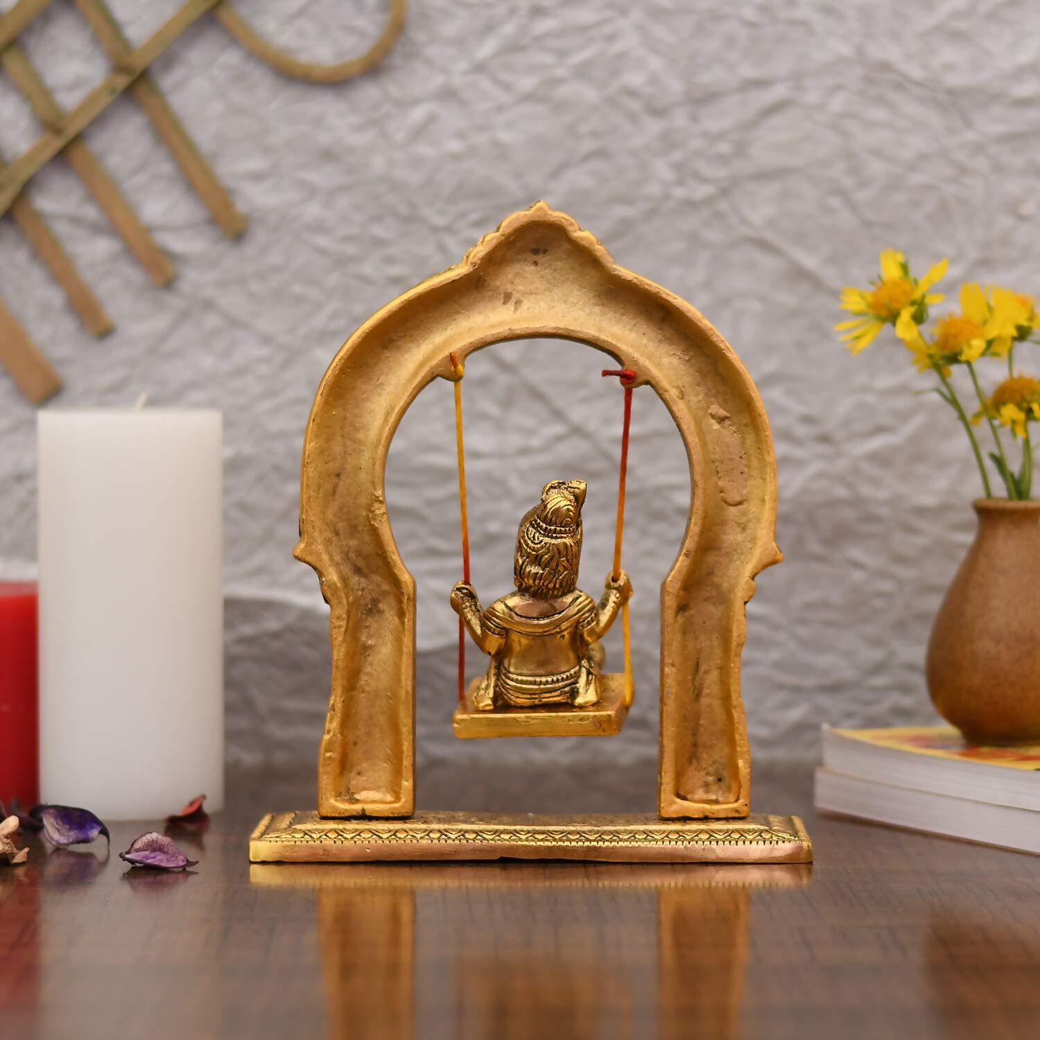 Collectible India Metal Laddu Gopal Idol - Distacart
