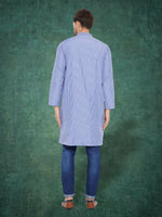 Thumbnail for Even Apparels Men's Pure Cotton Blue Striped Kurta - Distacart