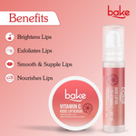 Thumbnail for Bake Vitamin C Rose Lip Kit With Lip Balm SPF 25 & Lip Scrub For Dark & Pigmented Lips - Distacart