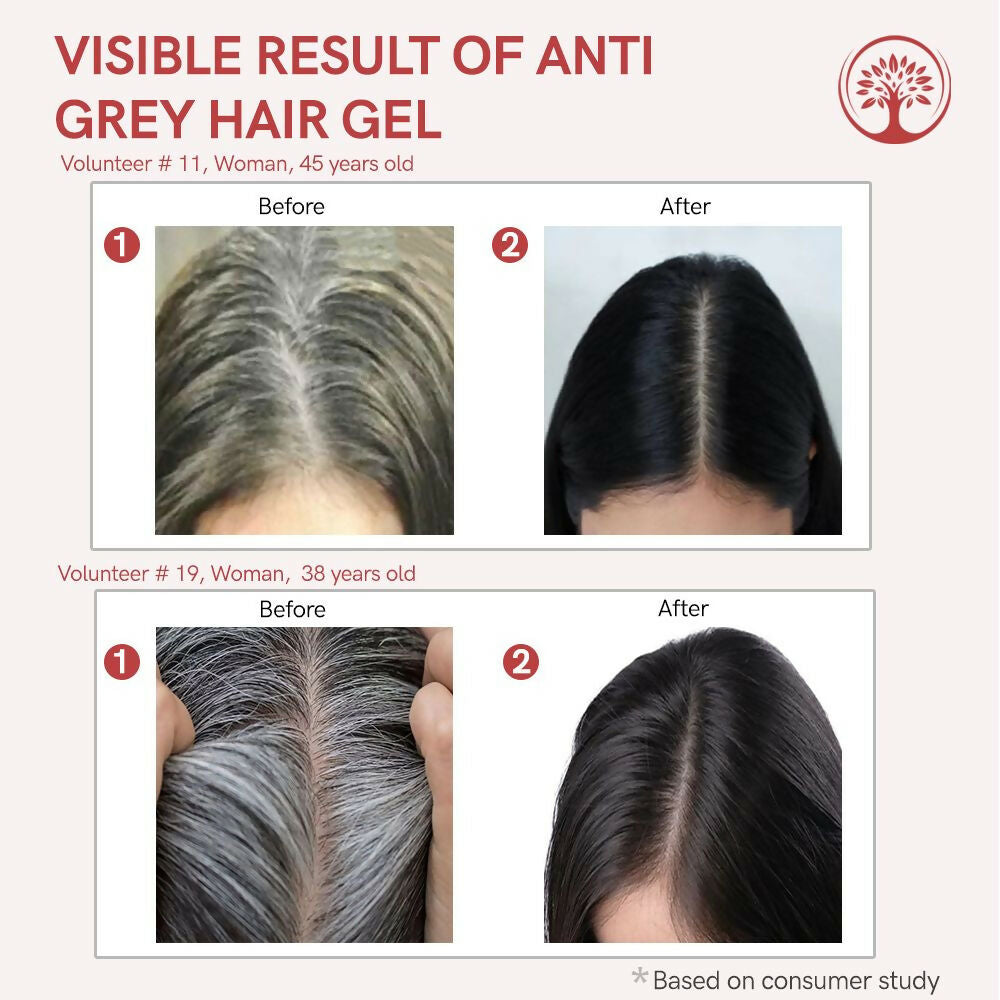 Ivory Natural Grey Gel For Hair Restore Natural Dark Shine And Luster - Distacart