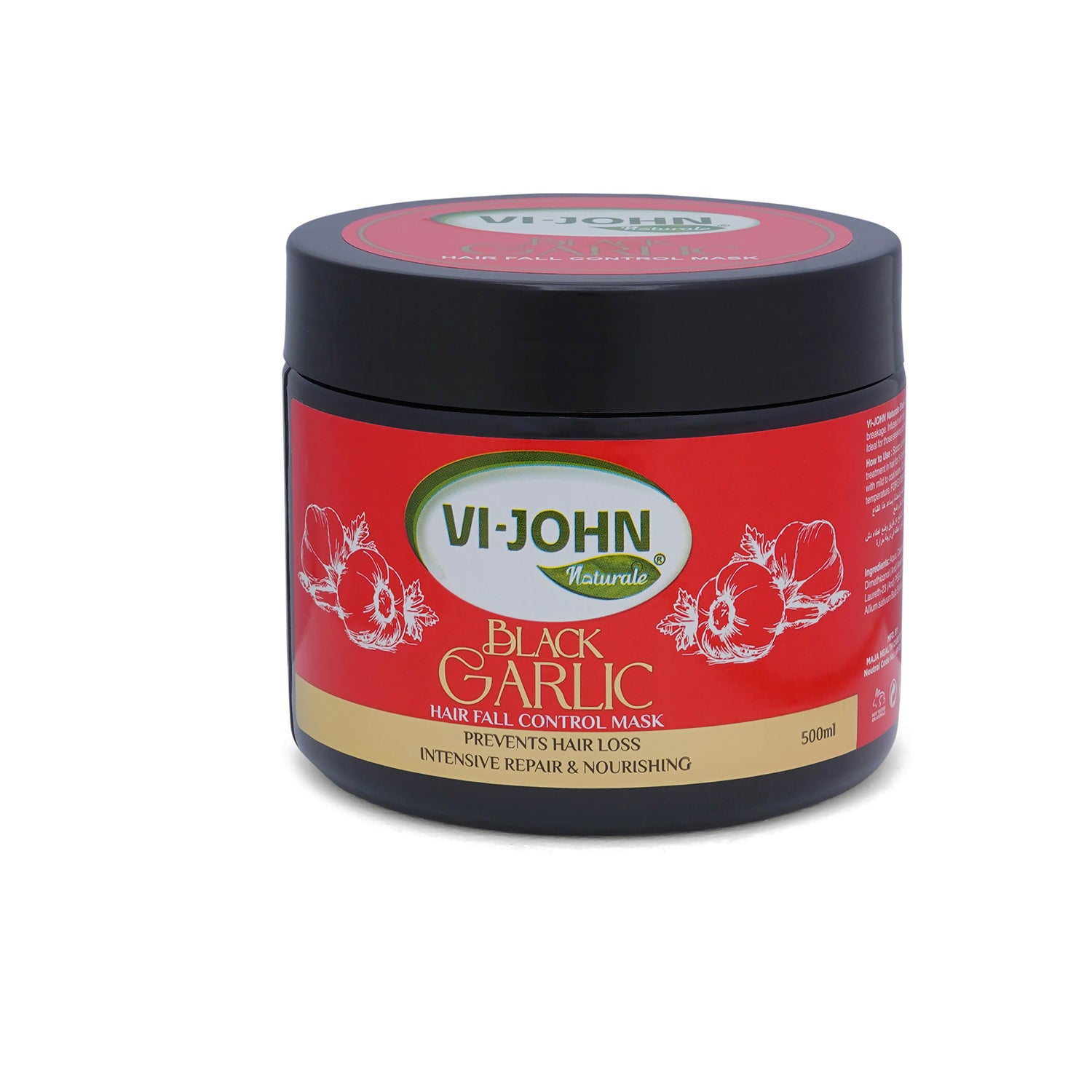 VI-JOHN Naturale Black Garlic Hair Mask Prevent Hair Loss intensive Repair & Nourishing - Distacart