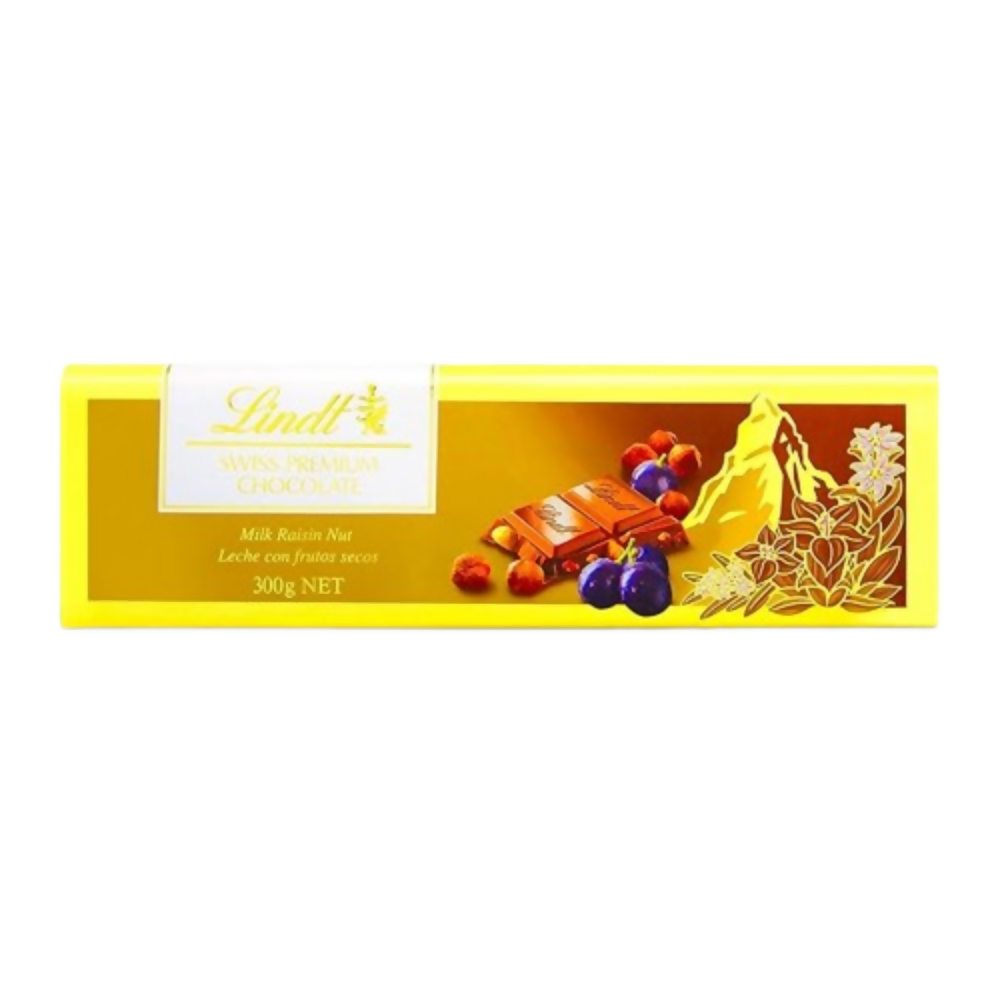 Lindt Gold Tab Milk Nut Chocolate, Raisin - Dista
