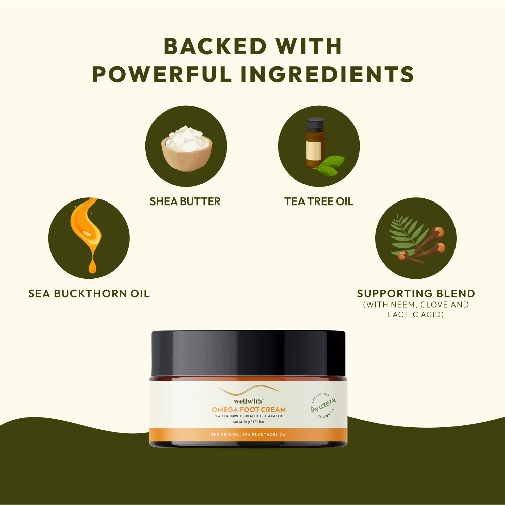 Wellwith Sea Buckthorn Foot Cream - Distacart