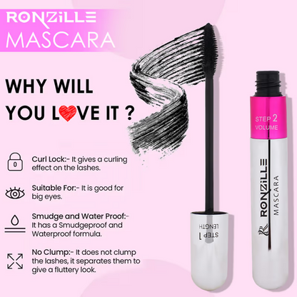 Ronzille Waterproof And Smudgeproof Two In One Mascara - Dista