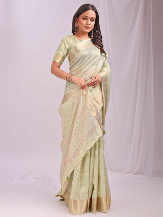 Astita Organza Light Green Saree