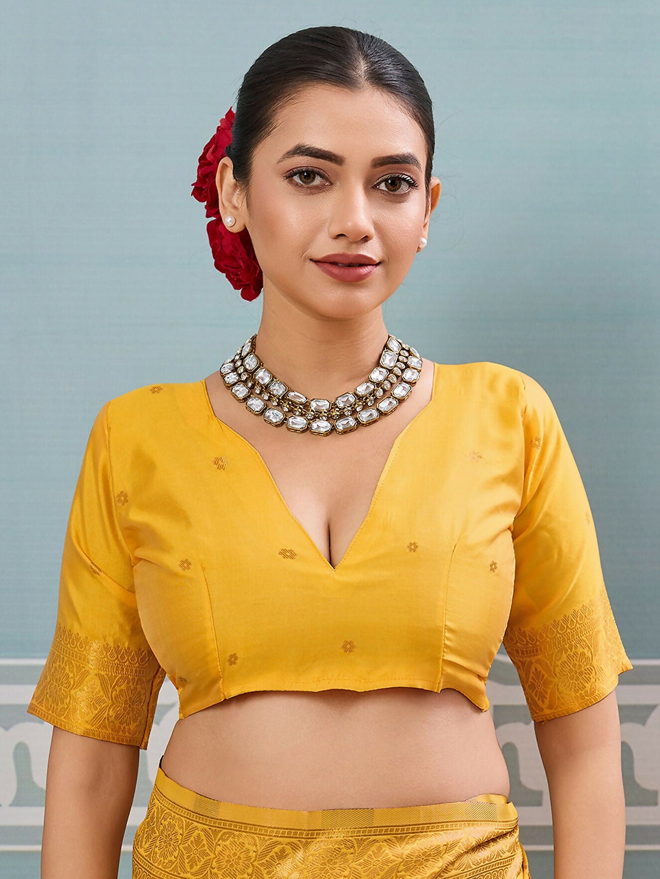 Astita Yellow Silk Saree