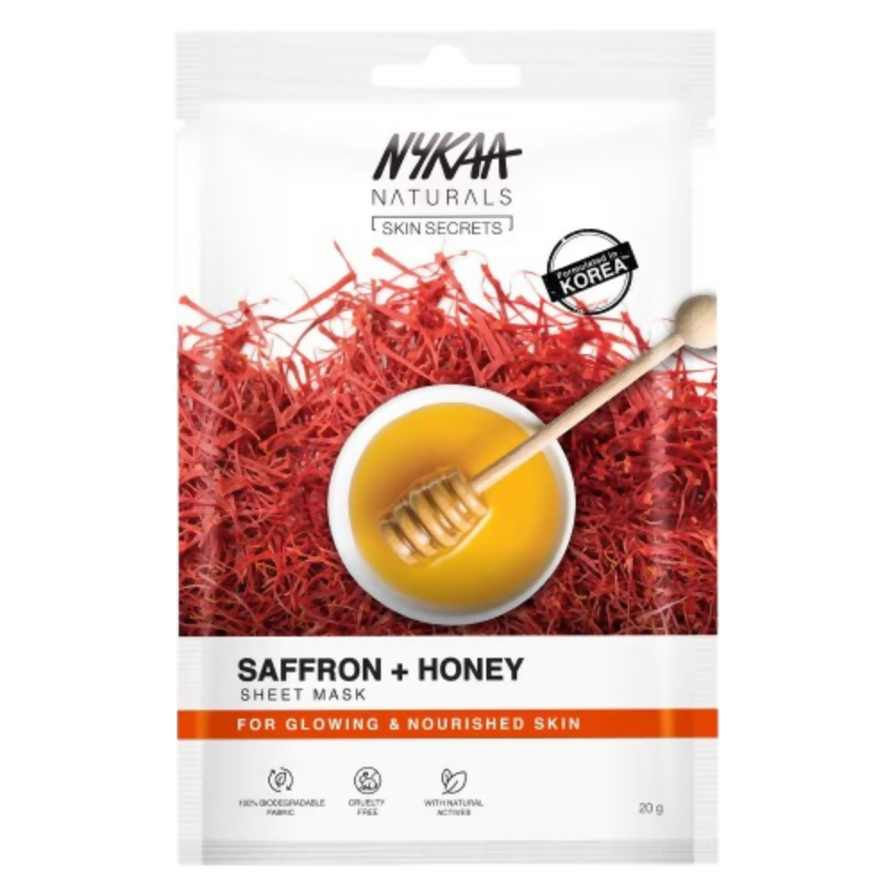 Nykaa Saffron & Honey Sheet Mask - Dista