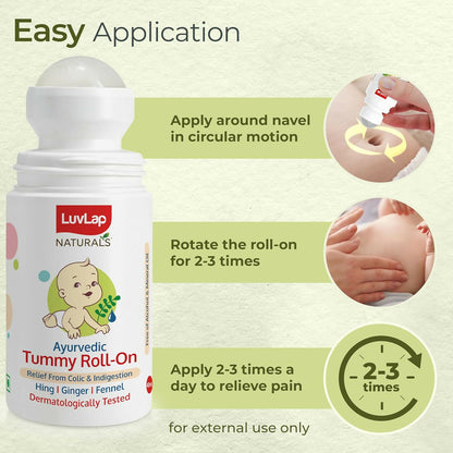LuvLap Naturals Baby Tummy Roll On Oil - Distacart
