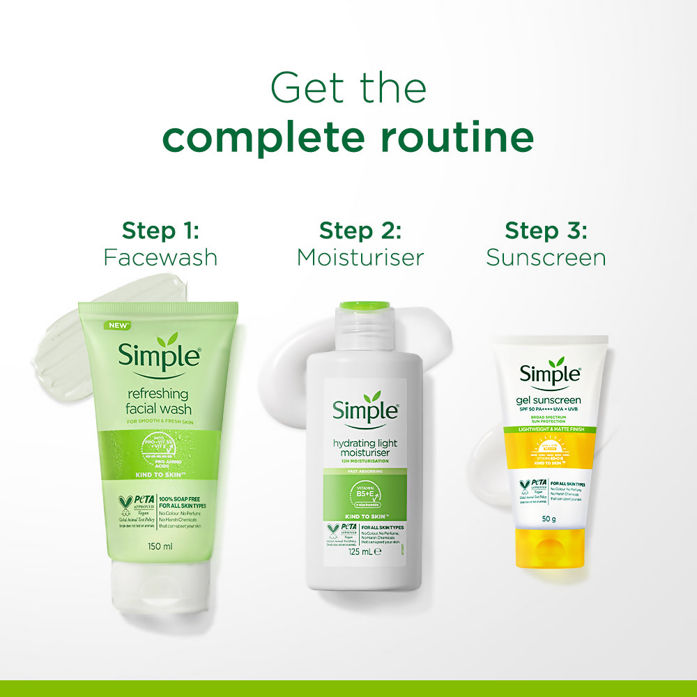 Simple Kind to Skin Gel Sunscreen SPF 50 PA++++ - Distacart