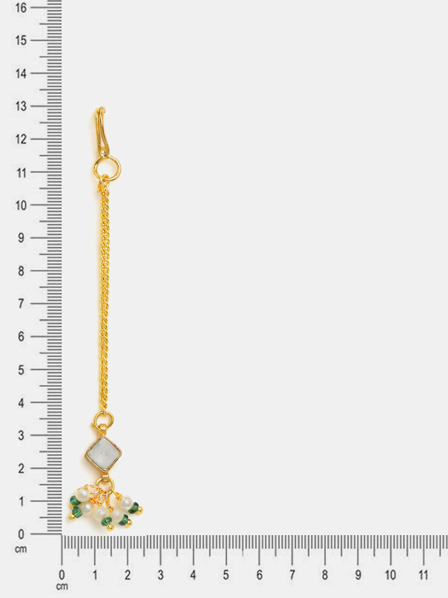 Ruby Raang Jhumka Drop Tikka - Distacart