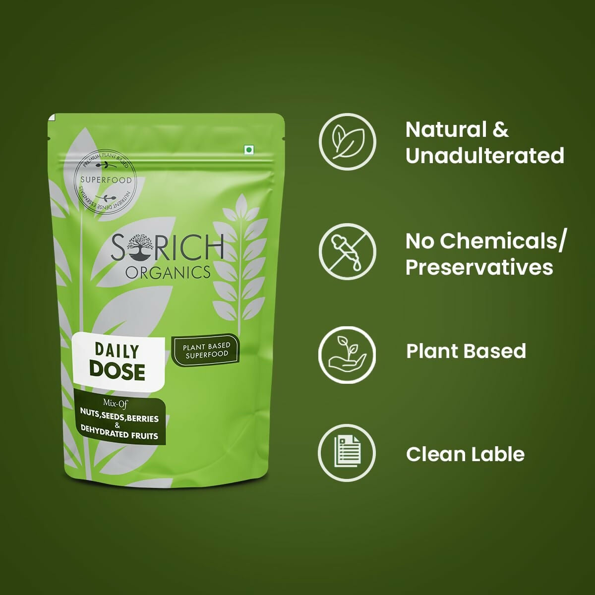 Sorich Organics Daily Dose Mix Nuts, Seeds and Berries - Distacart