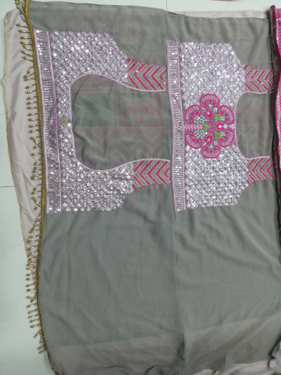 Jyoti Fashion Glamorous Multicolor Faux Georgette 3MM Sequins with Thread & Jari Embroidery Lehenga Choli with Dupatta - Distacart