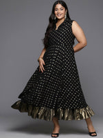 Thumbnail for Ahalyaa Women's Traditional wear Ethnic Dress - Black - Distacart