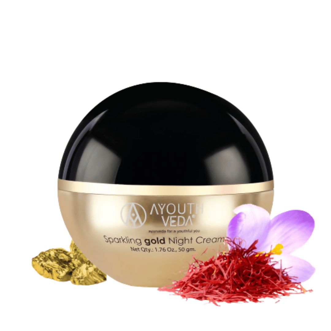 Ayouthveda Sparkling Gold Night Cream - Distacart