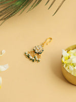 Thumbnail for Ruby Raang Hair Brooch With Flower Kundan Pearl - Distacart