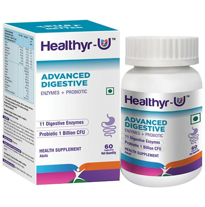 Healthyr-U Advanced Digestive Enzymes + Probiotic Tablets - Distacart