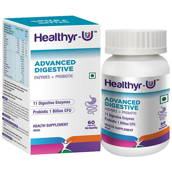 Healthyr-U Advanced Digestive Enzymes + Probiotic Tablets - Distacart