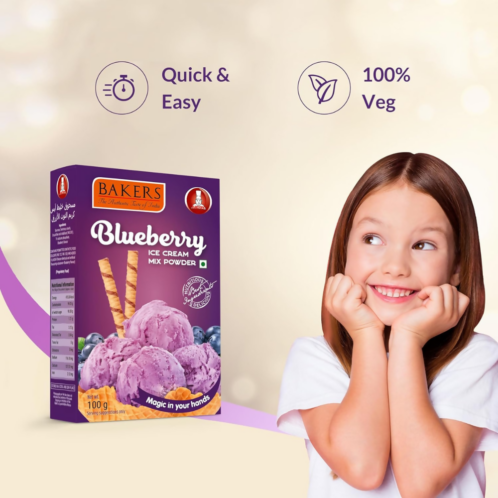 BAKERS Blueberry Ice Cream Powder - Dista