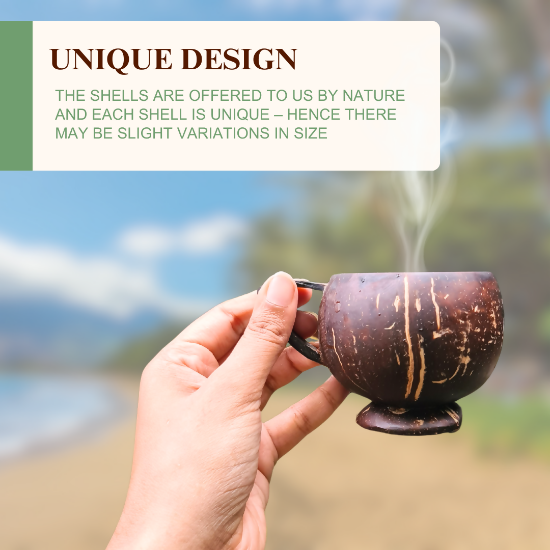 Thenga Coconut Shell Teacup - Brown - Dista