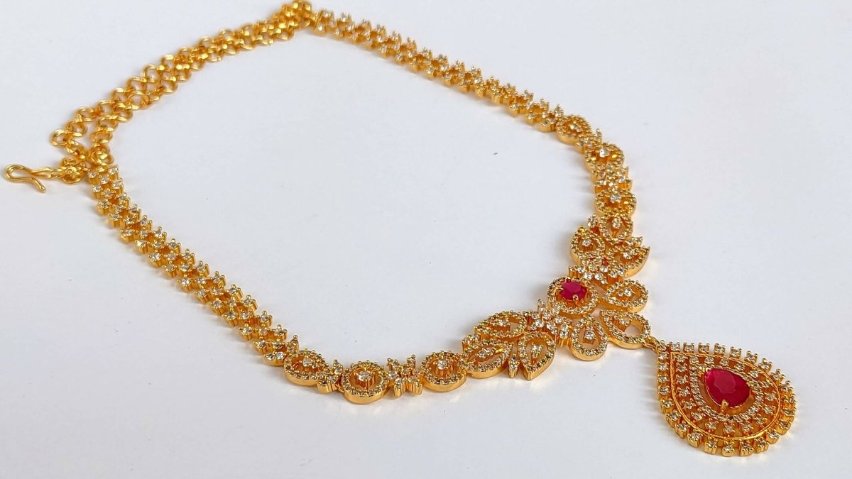 AD Ruby Necklace - Distacart