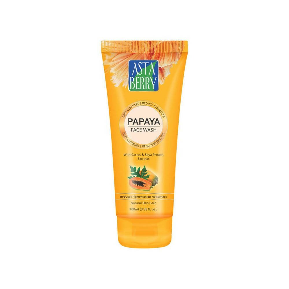 Astaberry Papaya Face Wash-Reduces Pigmentation & Moisturizes - Distacart