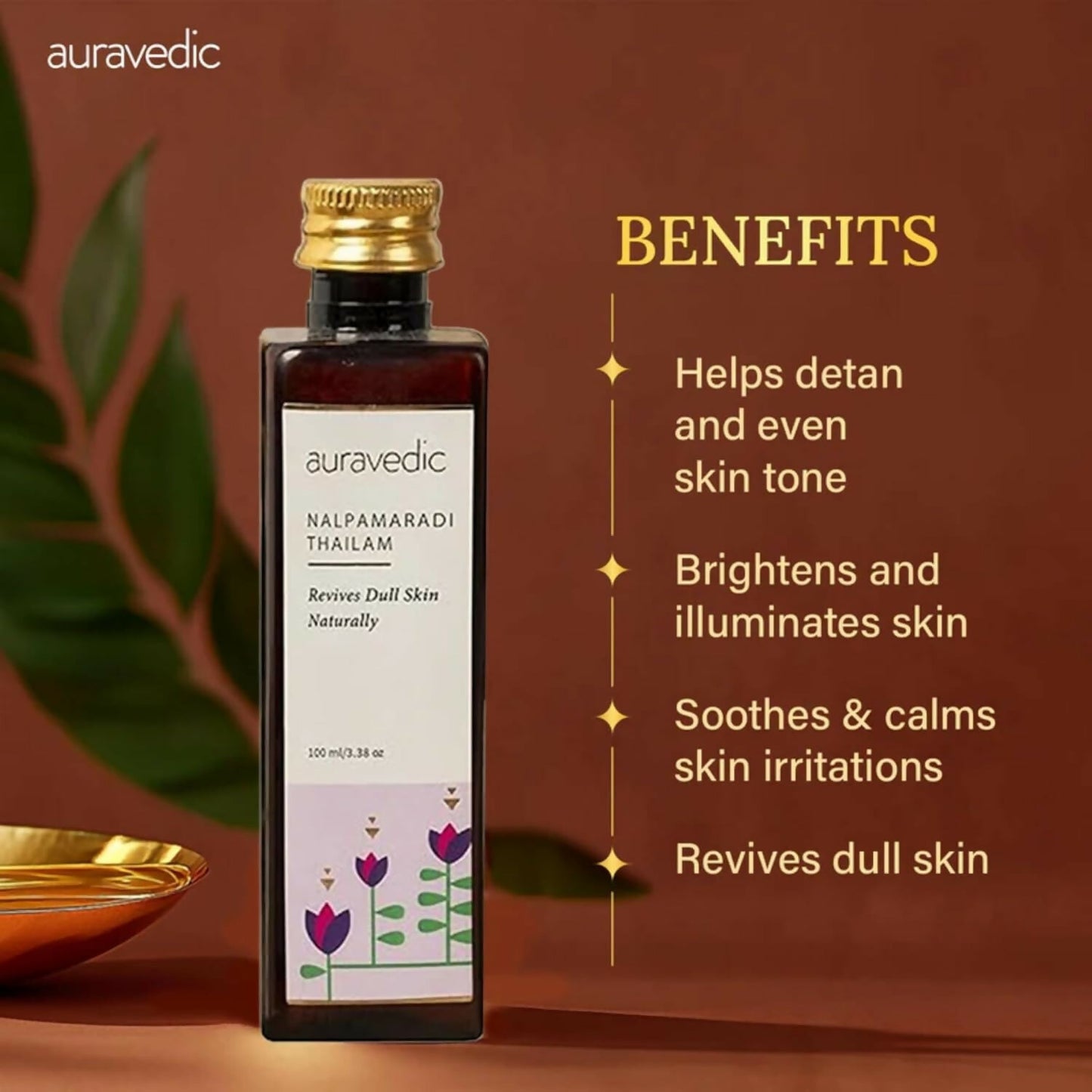 Auravedic Nalpamaradi Thailam for Face Body oil After Bath - Dista