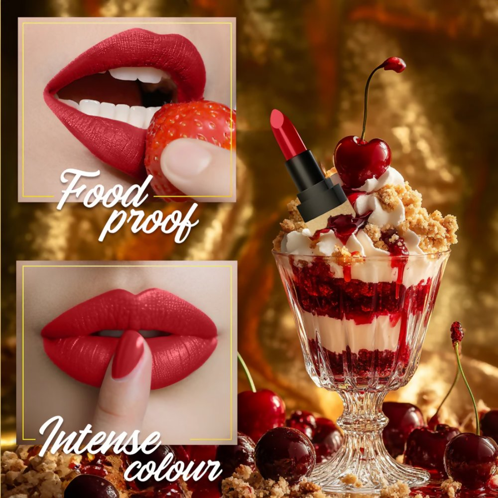 Faces Canada Comfy Matte Velvet Touch Lipstick - Cherry Pie 02 - Distacart