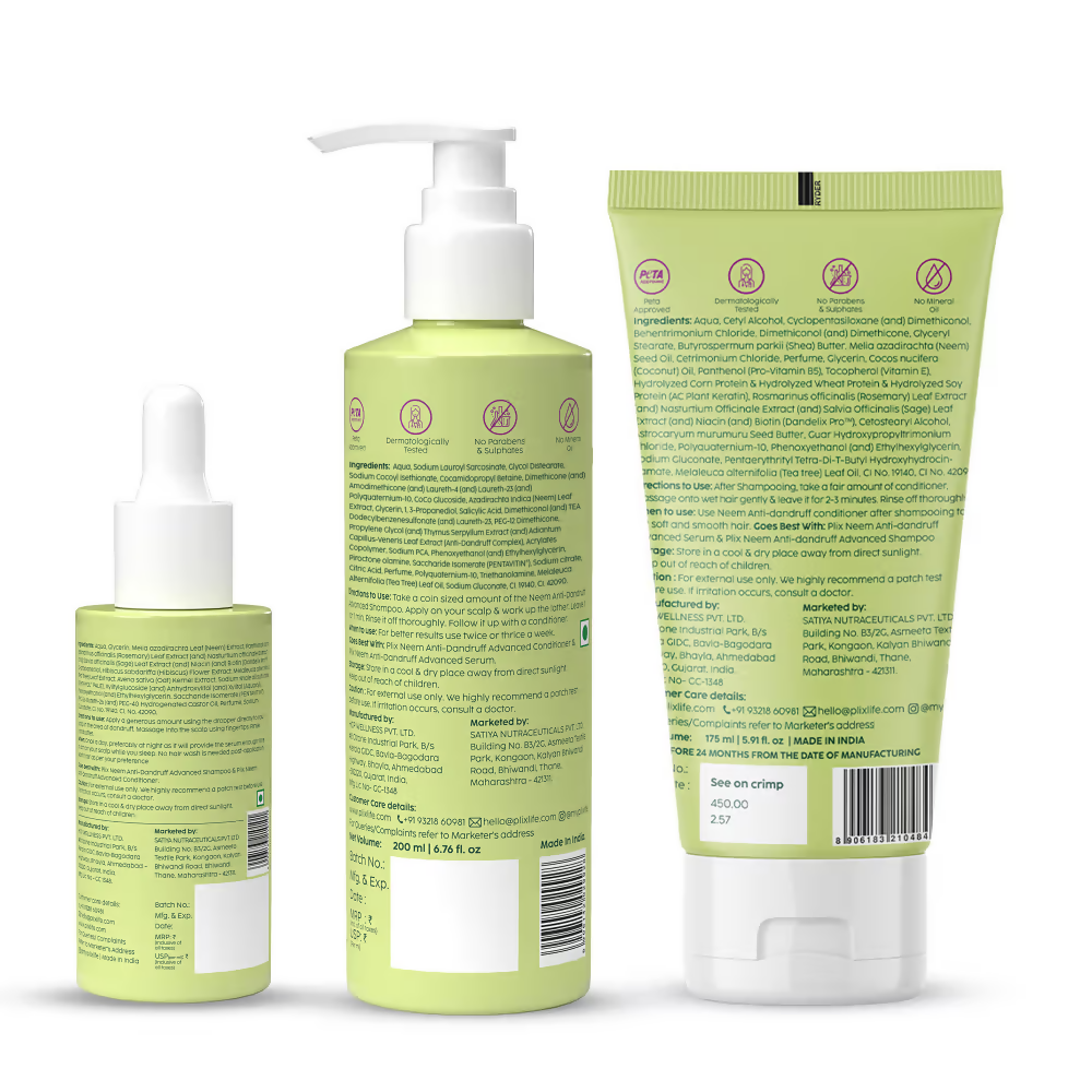 PLIX The Plant Fix Neem Anti-Dandruff Kit - Distacart