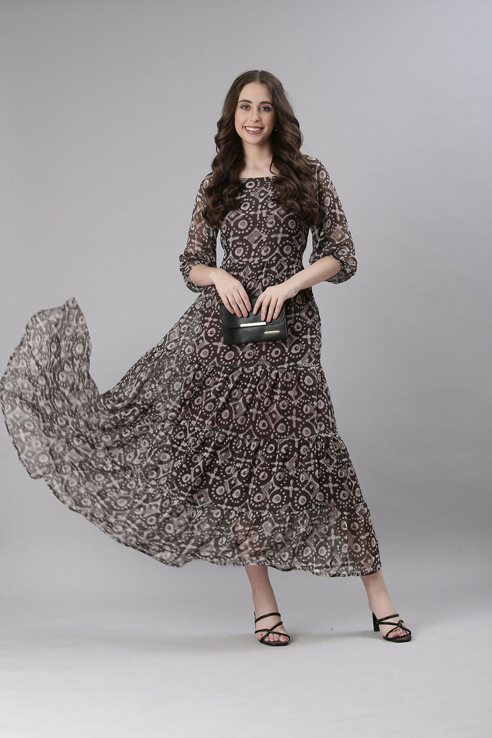 Souchii Printed Maxi Dress