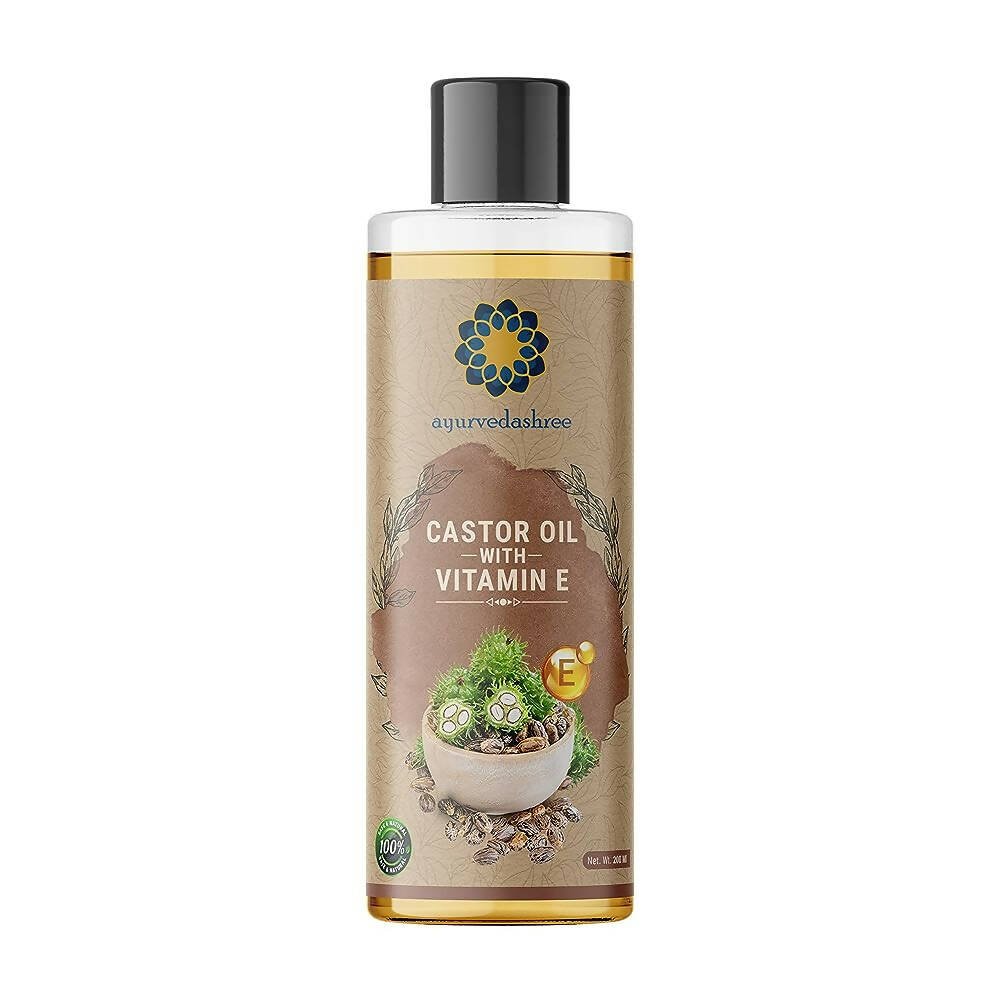 Ayurvedashree Cold-Pressed Castor Oil with Vitamin E - Distacart