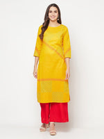 Thumbnail for Aniyah Rayon Flared Slip-On Red Palazzo