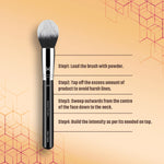 Thumbnail for Miss Claire M39 - Tapered Powder (L) Brush - Chrome