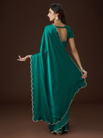 Thumbnail for kasee Embellished Satin Saree - Distacart
