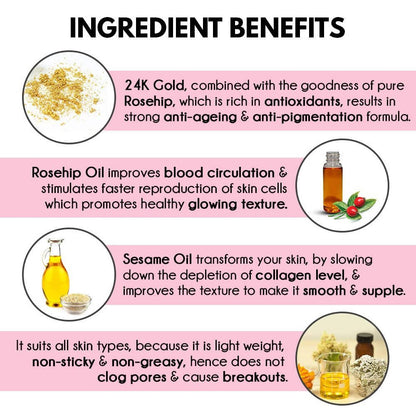 Auli OMG 24K Gold Skin Transforming Face Serum - Distacart