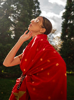 Thumbnail for Monjolika Fashion Red Color Silk Women'S Traditional Saree