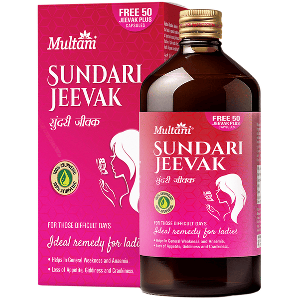 Multani Sundari Jeevak Syrup with 50 Jeevak Plus Capsule