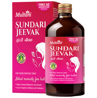 Multani Sundari Jeevak Syrup with 50 Jeevak Plus Capsule