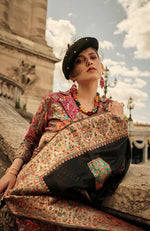Thumbnail for Monjolika Fashion Black Color Woven Festival Wear Saree - Distacart