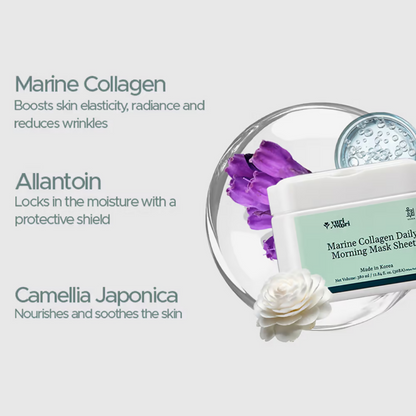 Yuri Woori Marine Collagen Daily Morning Sheet Mask - Dista