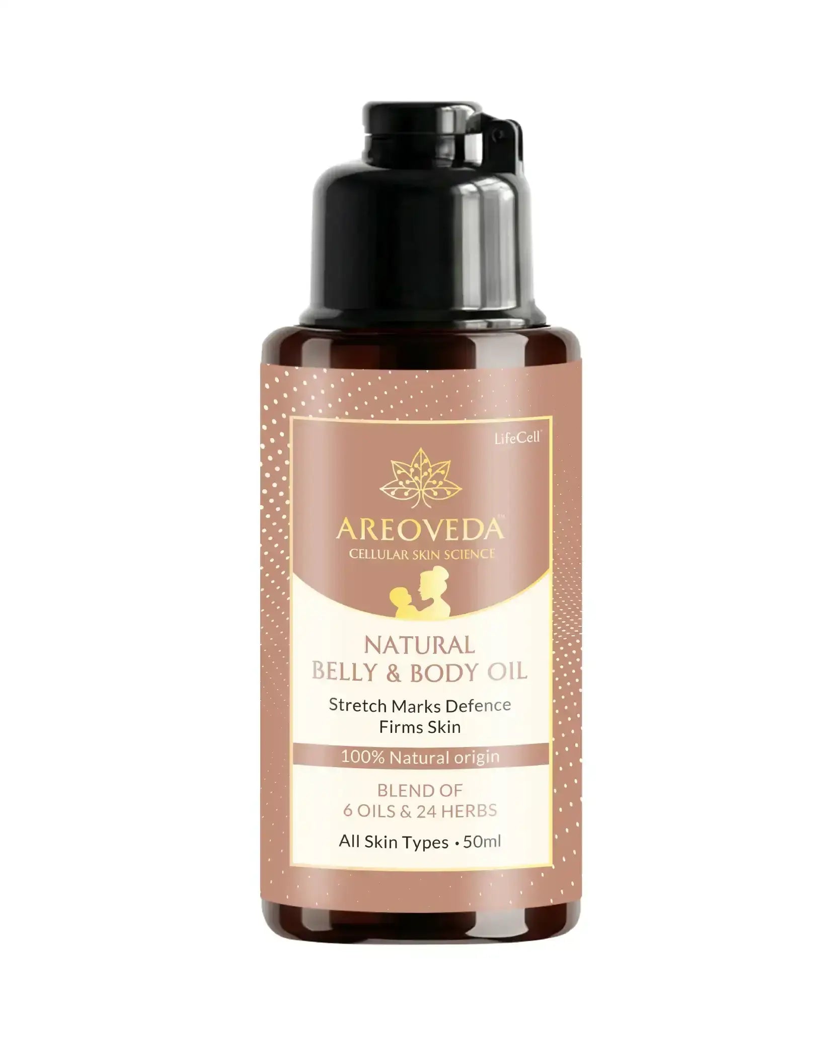 AreoVeda Natural Belly & Body Oil - Distacart