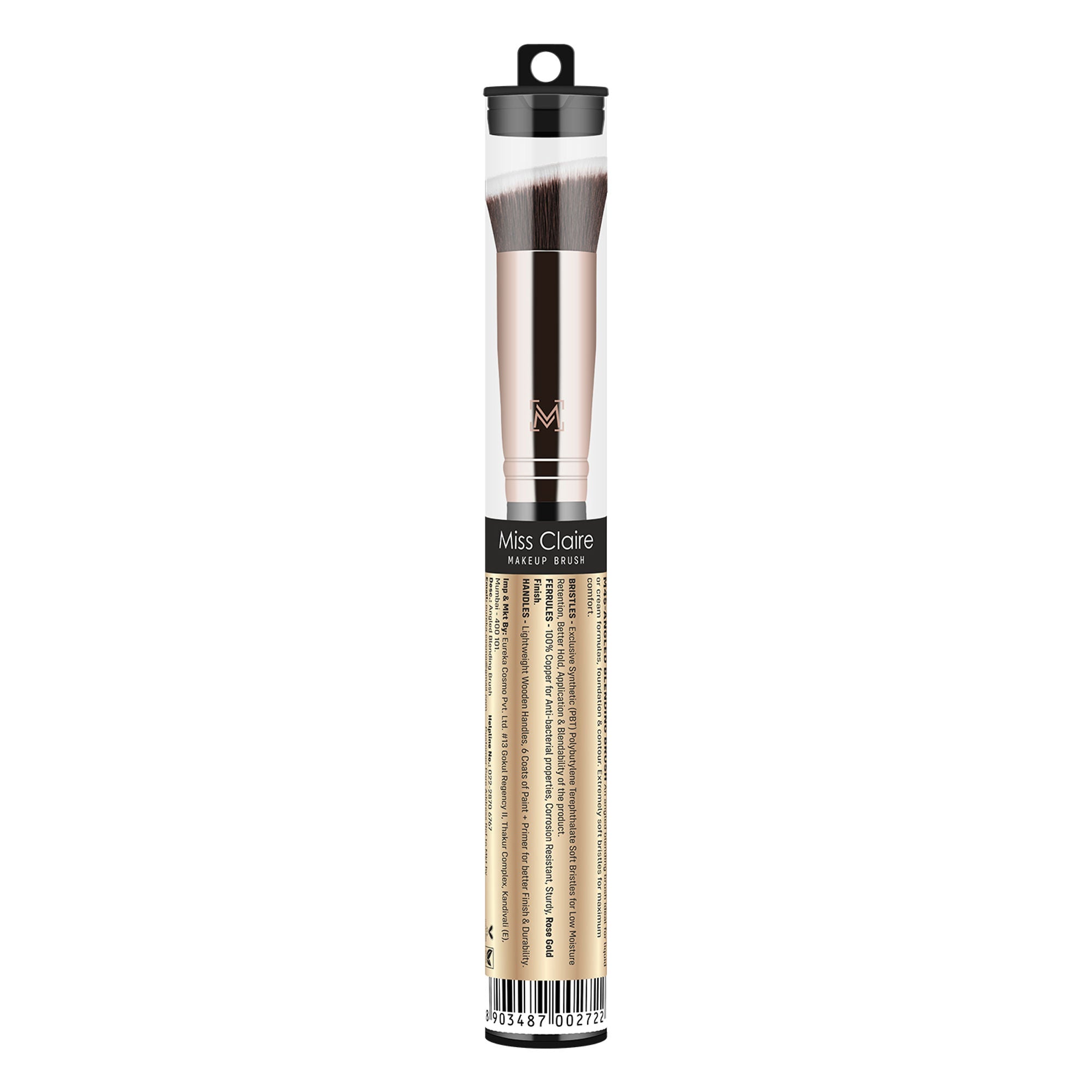 Miss Claire M45 - Angled Blending Brush - Rose Gold