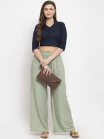 Thumbnail for TAG 7 Women Pack Of 2 Solid Straight Palazzos