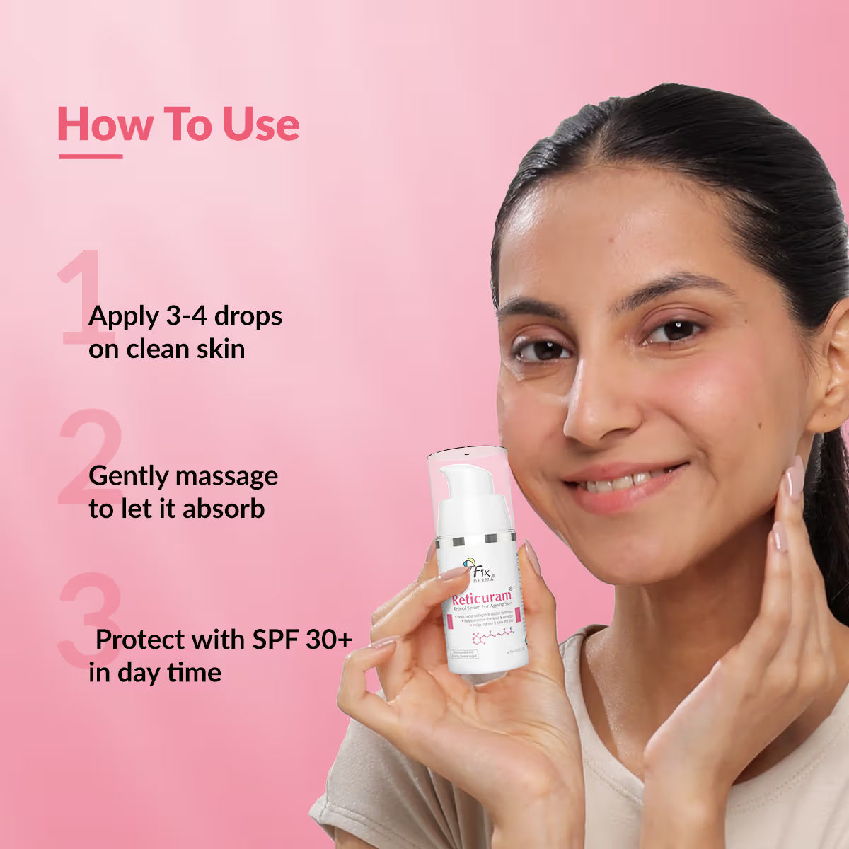 Fixderma 0.05% Pure Retinol Reticuram Face Serum For Anti Aging Skin