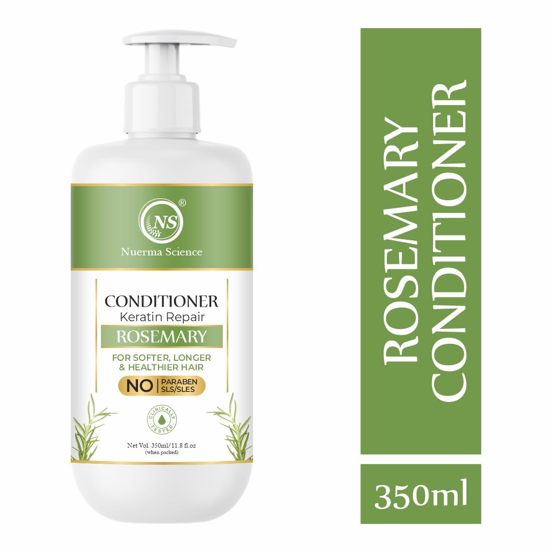 Nuerma Science Keratin Repair Rosemary Hair Conditioner for Softer, Longer & Healthier Hair - Distacart
