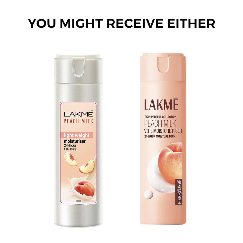 Lakme Peach Milk Moisturizer Body Lotion - Distacart