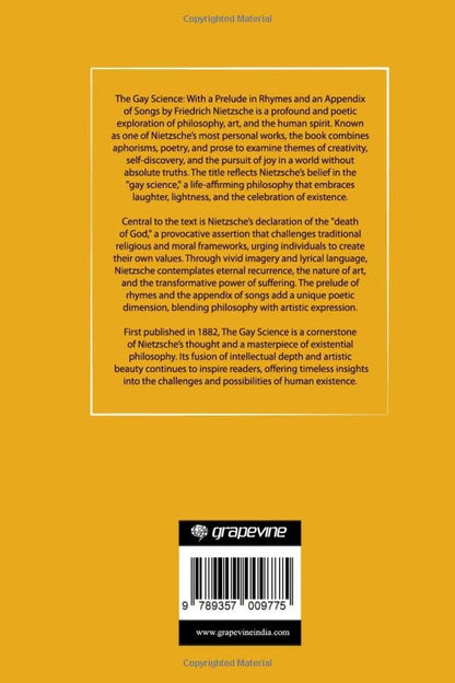 The Gay Science: With a Prelude in Rhymes and an Appendix of Songs