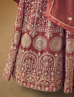 Thumbnail for Monjolika Fashion Faux Georgette Light Brown Anarkali Salwar Kameez