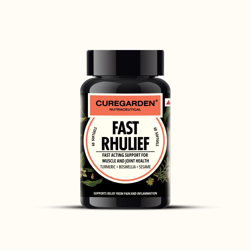Curegarden Natural Rhulief Softgels - Distacart